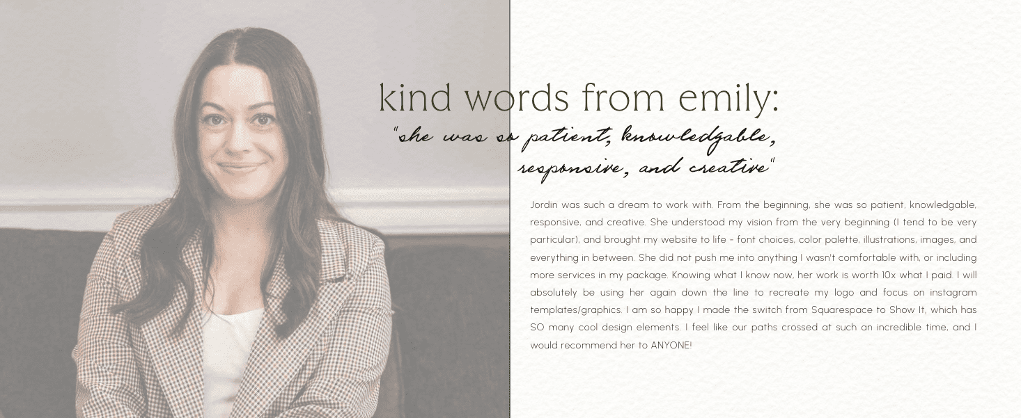 testimonials for web design service with Unica Formo