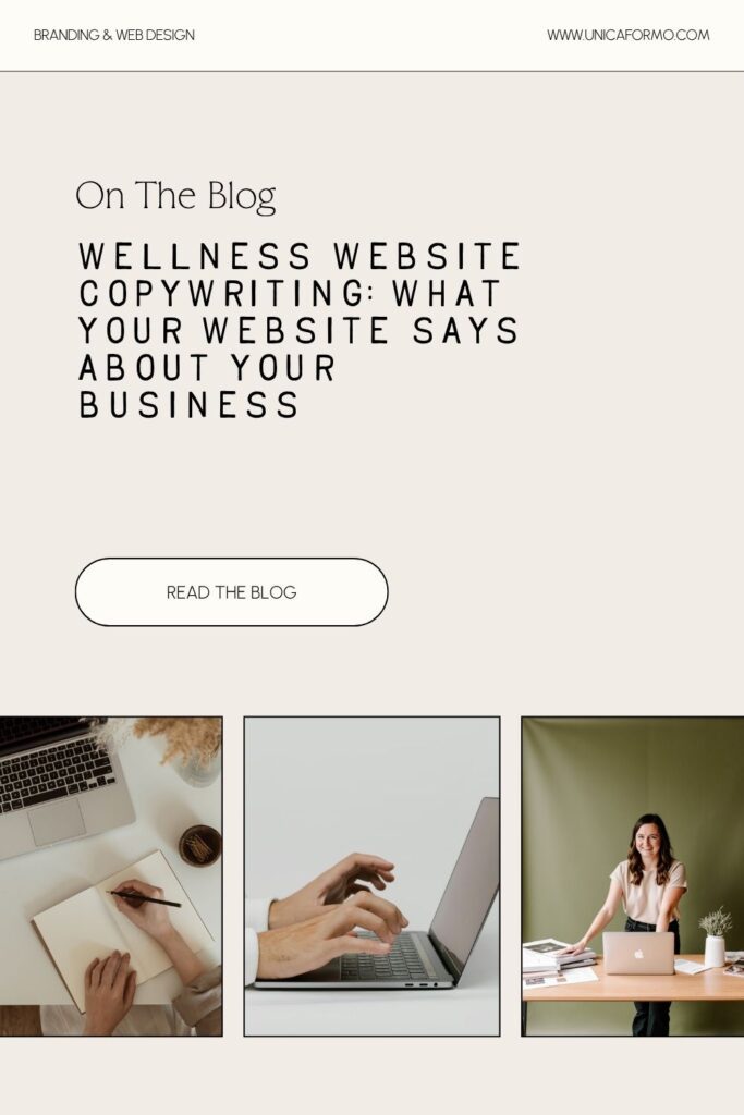 Pin for Pinterest linking back to wellness website copywriting post