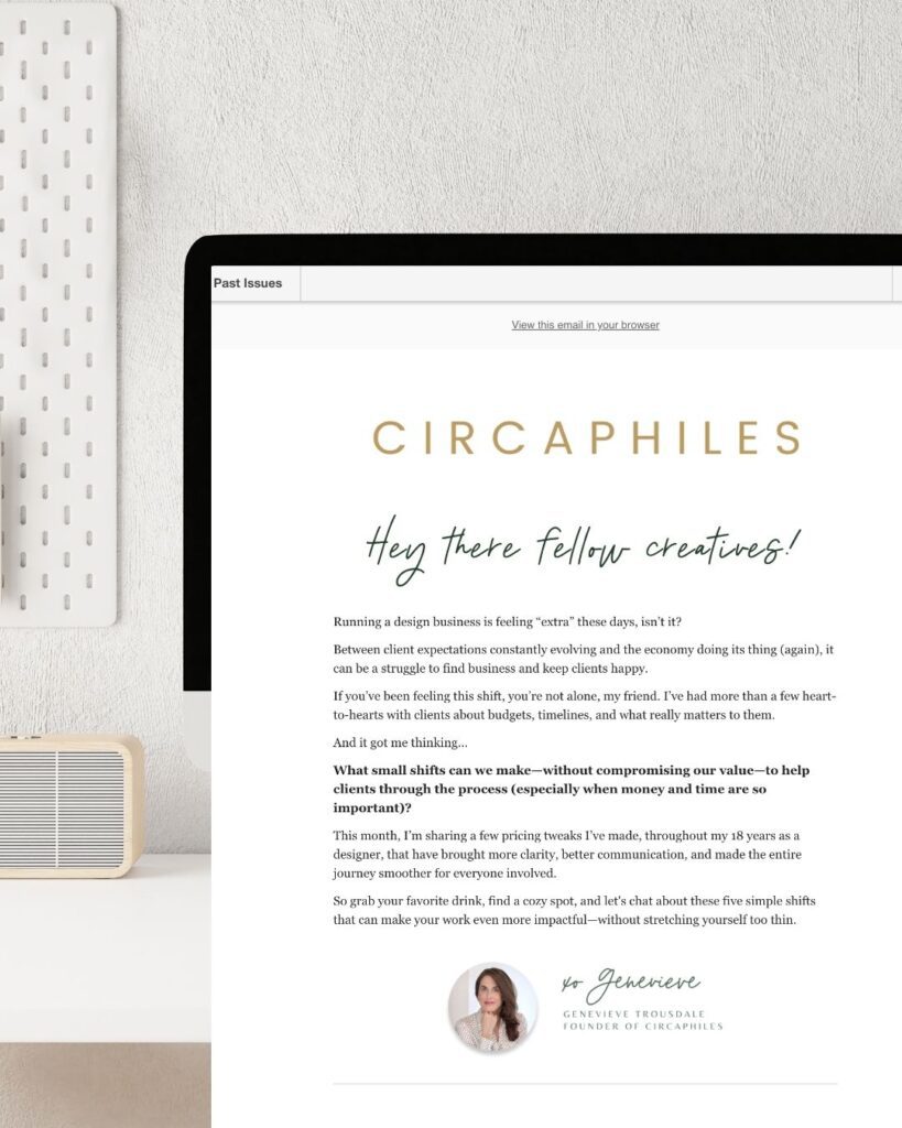 Newsletter design for Circapiles.
