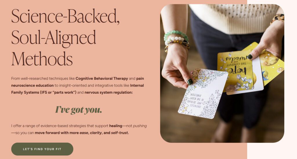 Image of a person meditating with books on science and spirituality, symbolizing science-backed, soul-aligned methods.