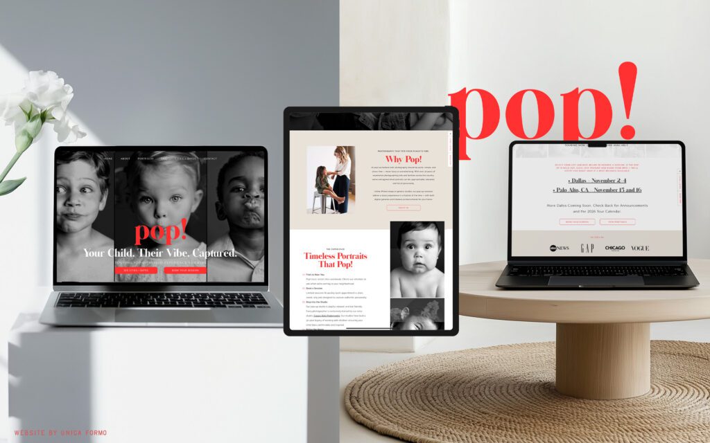 Website template customization done by Unica Formo frmo a TONIC template.