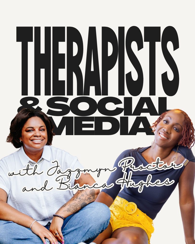 social media for therapists cover page showing both Jazzmyn Proctor and Bianca Hughes