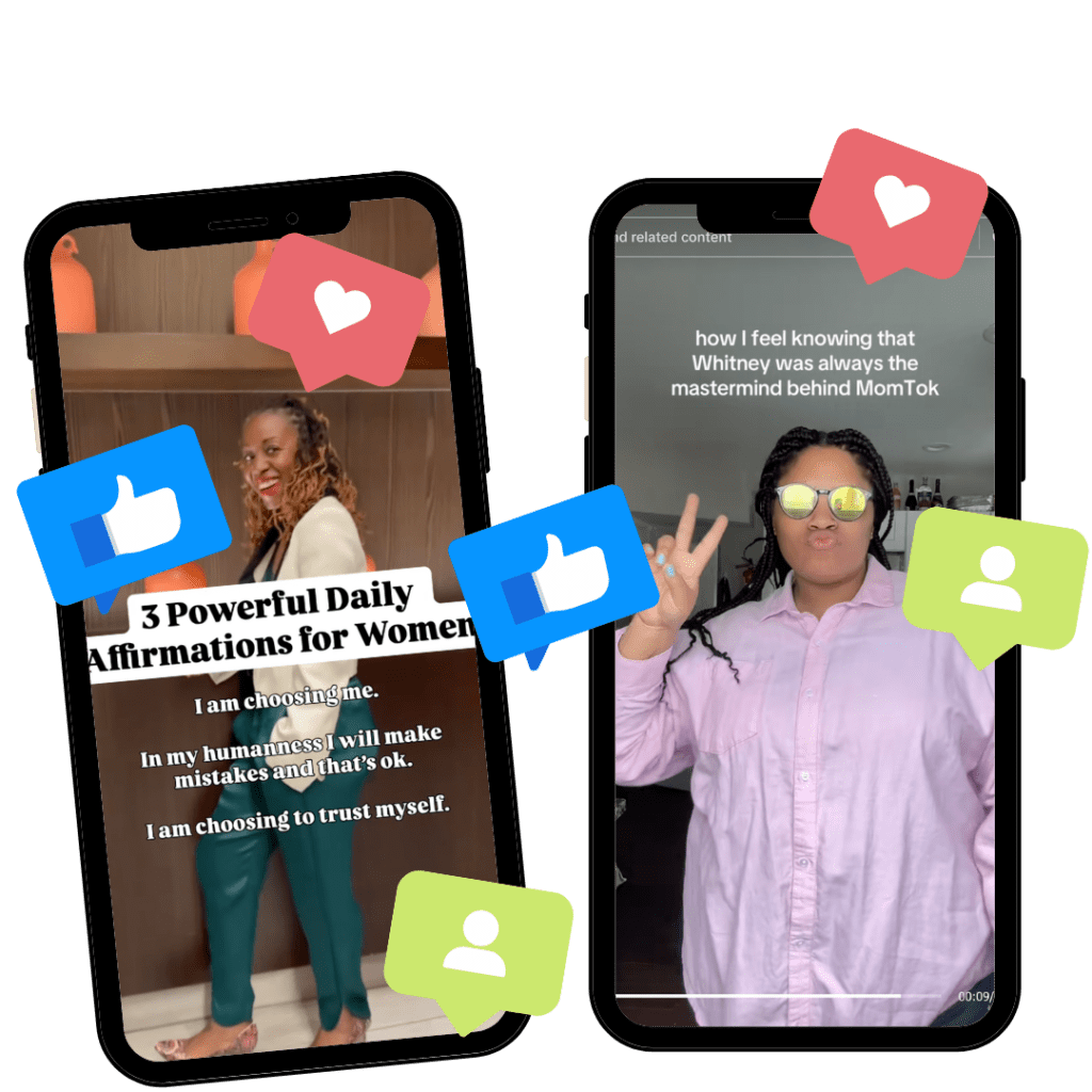 iPhones with reels from therapists showing up on social media