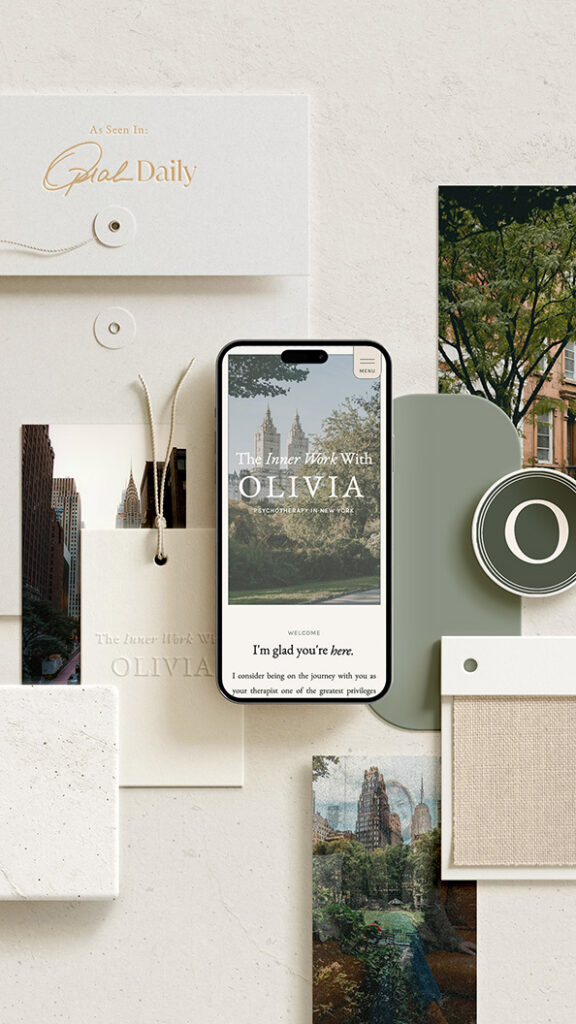 mobile website design for therapist